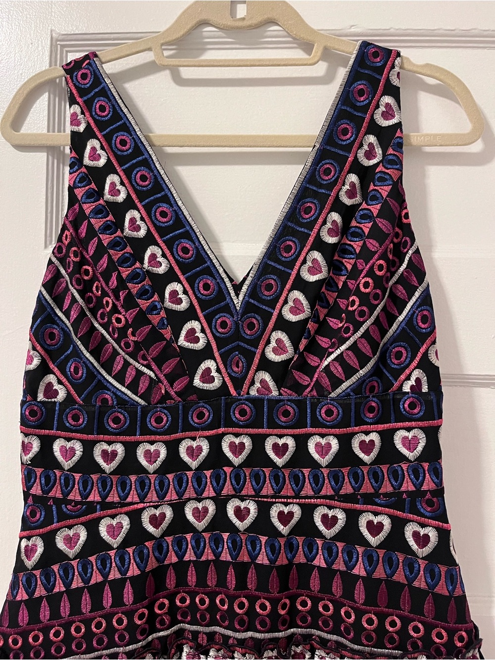 ๐ค ANNA SUI ๐ Hearts Semi-Formal Cocktail Dress - Picture 3 of 7